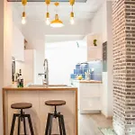 شقة Secret Loft, 2min Walk From The Beach, High Tech *