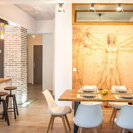 公寓 Secret Loft, 2min Walk From The Beach, High Tech 干尼亞